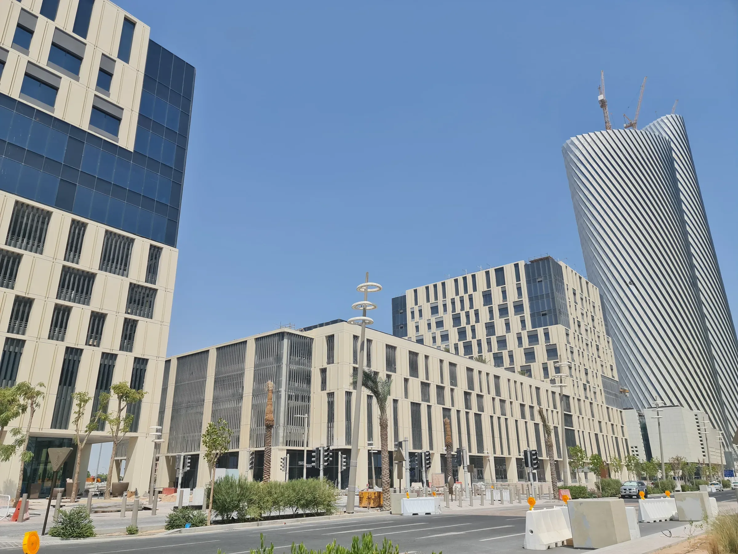 Lusail Boulevard, where AAC cladding panels cover 18 buildings